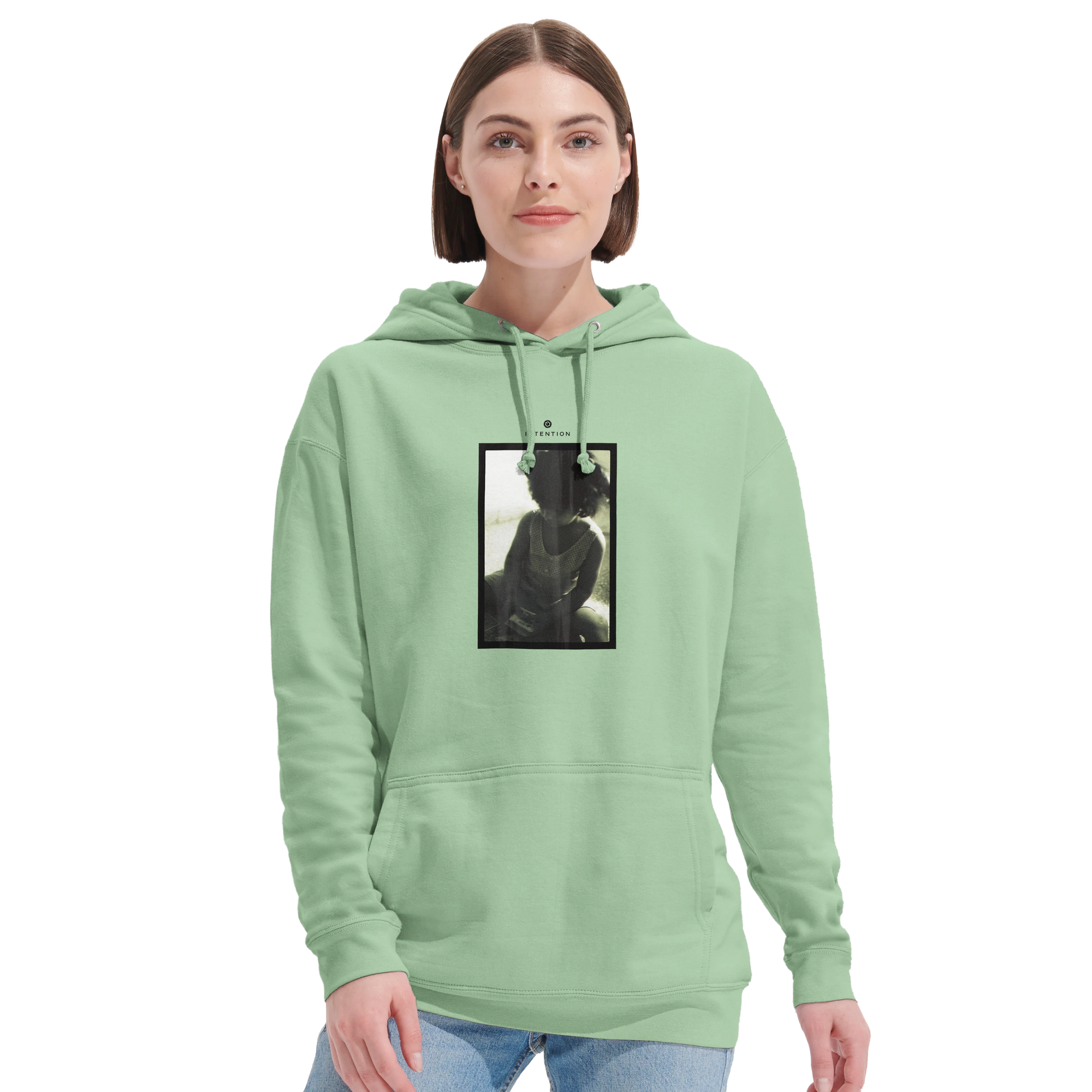 Sharing - "Little Secret" Hoodie frozen green 5