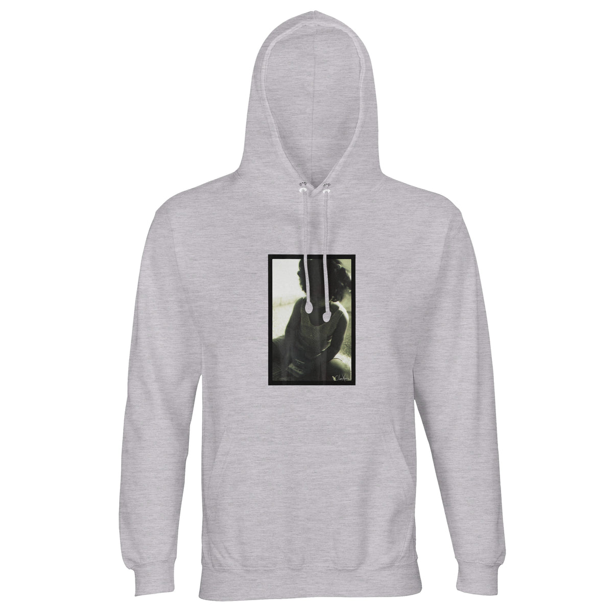 Sharing - "Little Secret" Hoodie Grey Melange 1