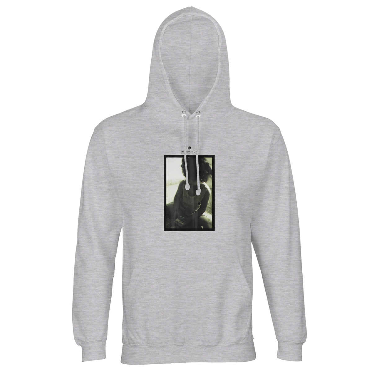 Sharing - "Little Secret" Hoodie Grey Melange 1