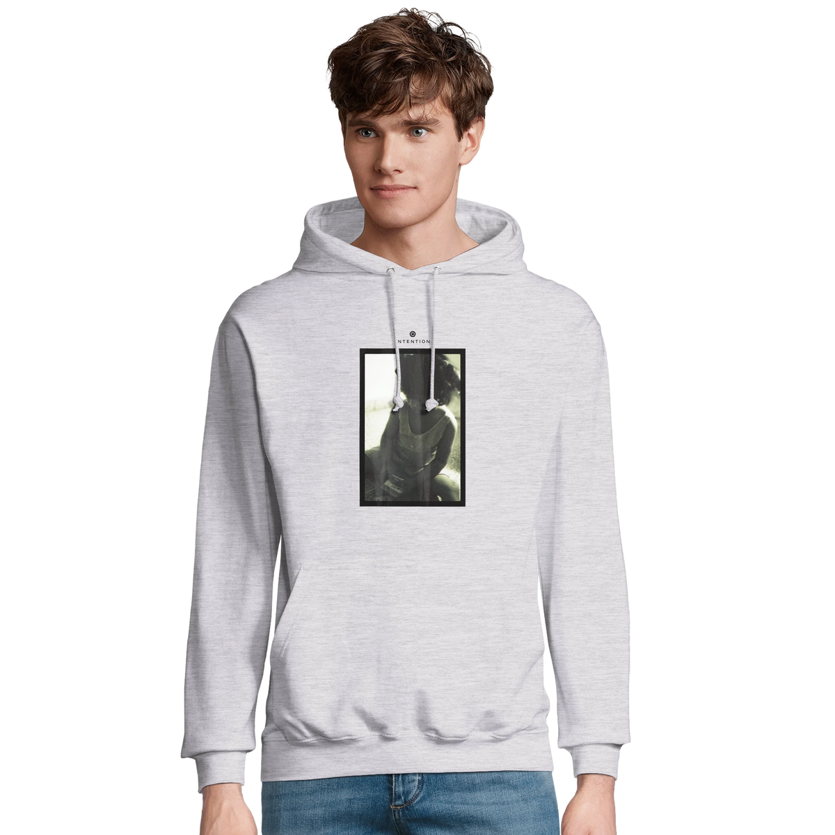 Sharing - "Little Secret" Hoodie Grey Melange 3