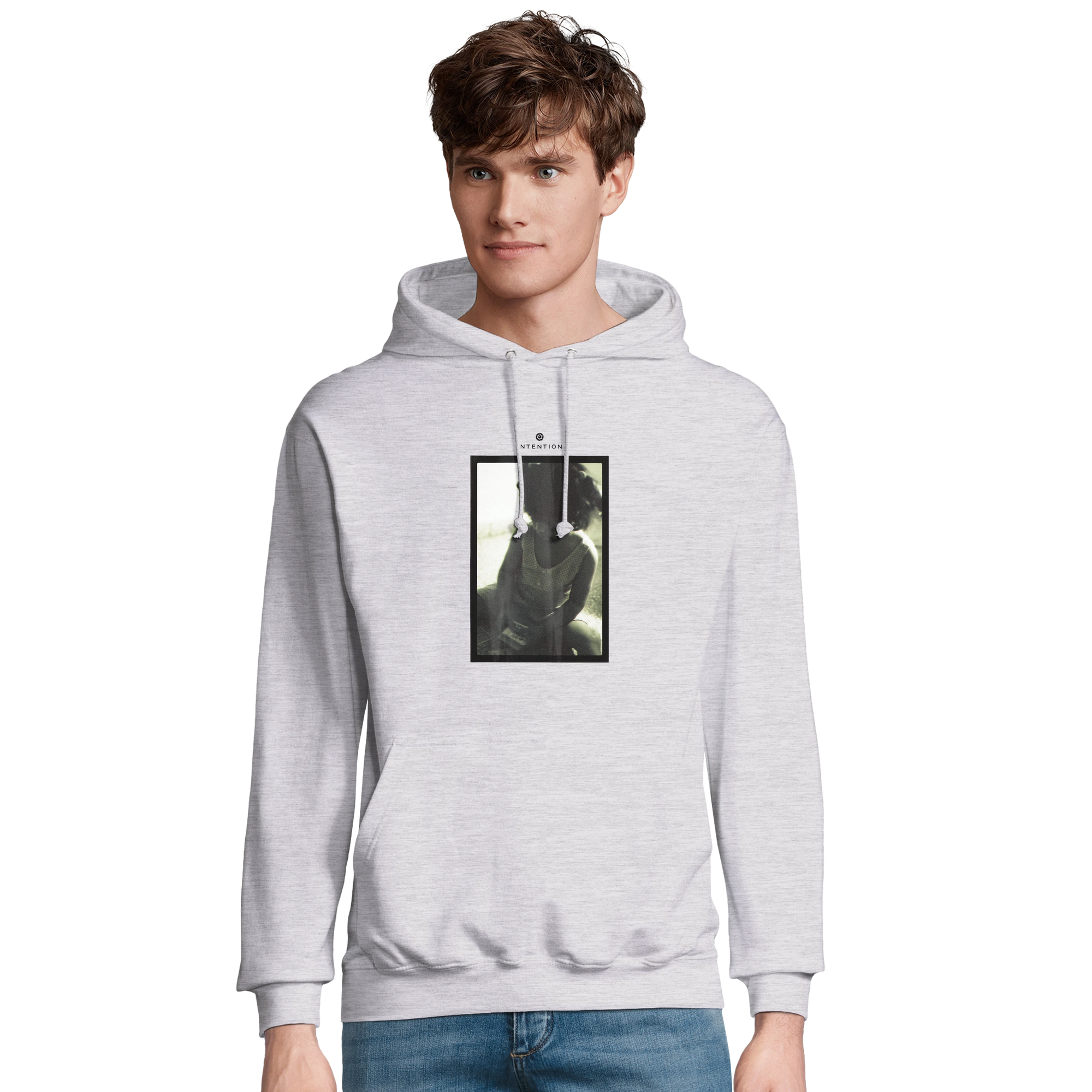 Sharing - "Little Secret" Hoodie Grey Melange 3