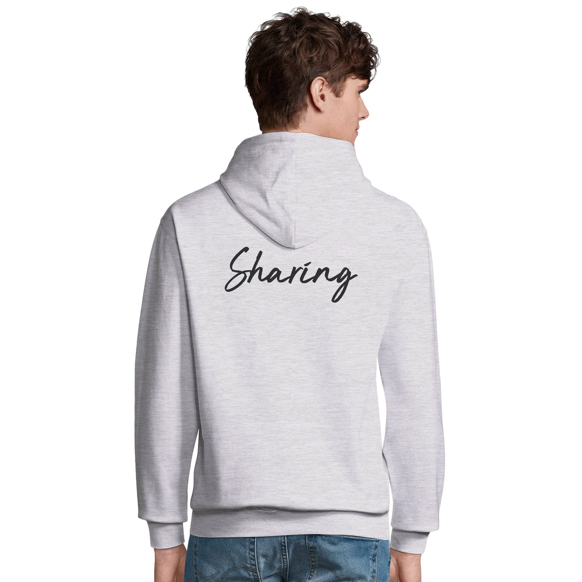 Sharing - "Little Secret" Hoodie Grey Melange 5