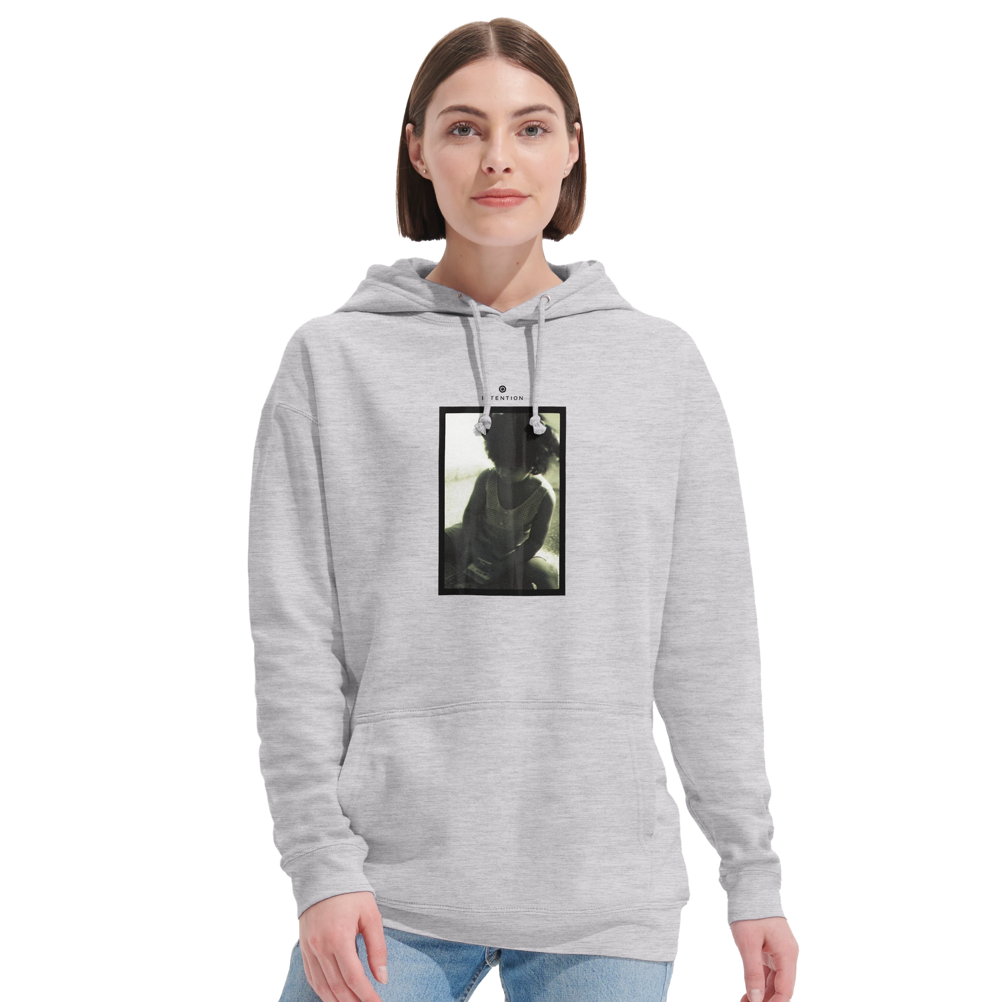 Sharing - "Little Secret" Hoodie Grey Melange 5