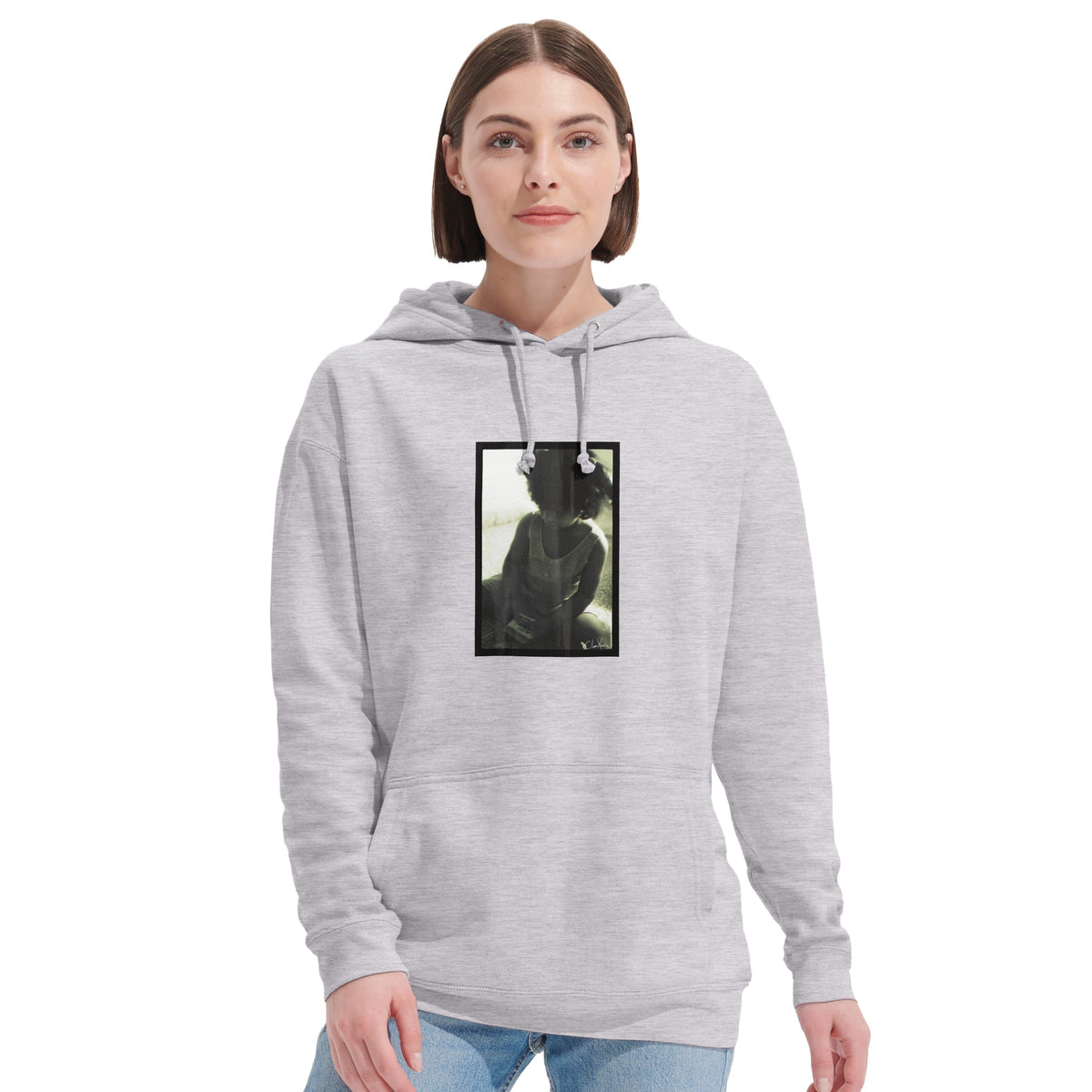 Sharing - "Little Secret" Hoodie Grey Melange 6