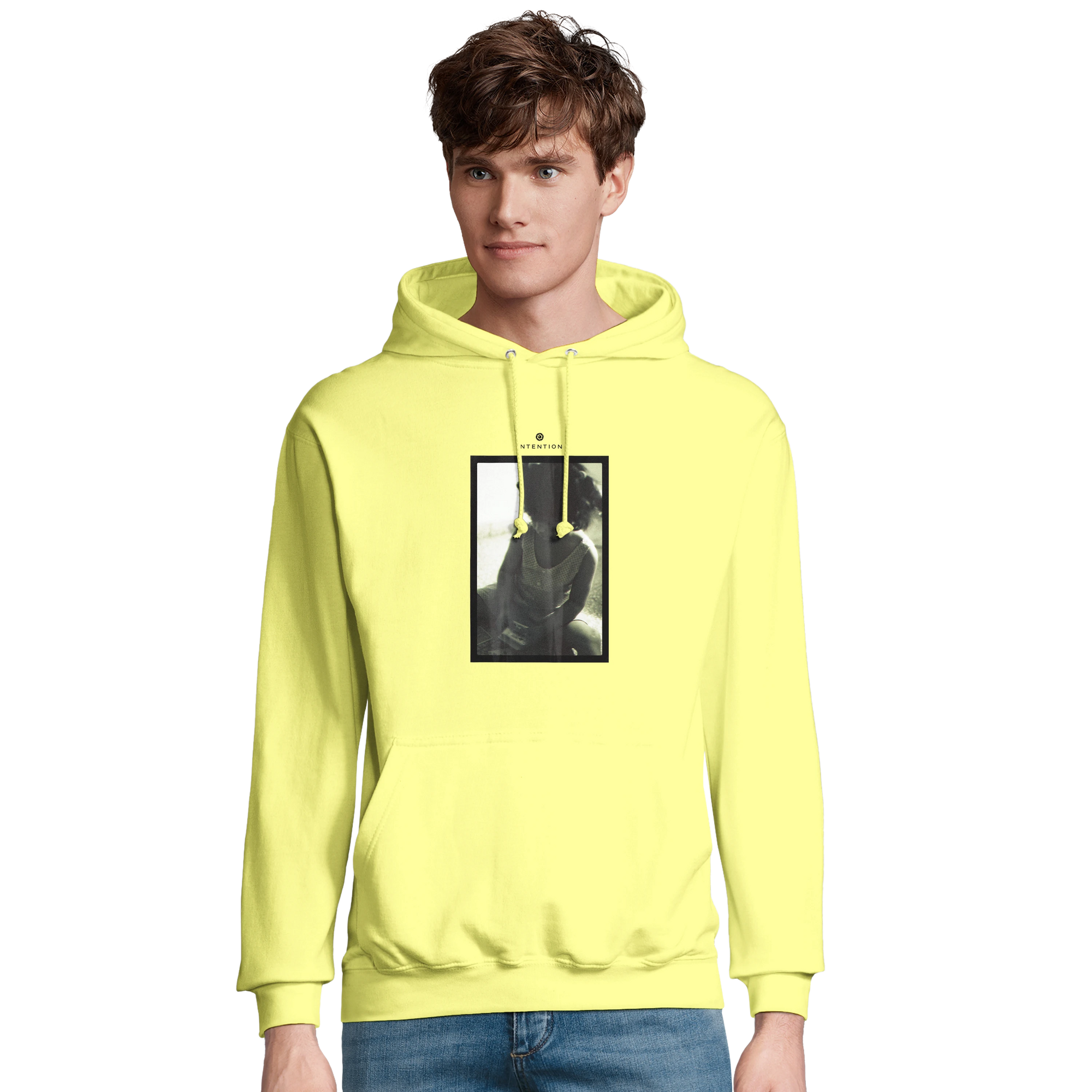 Sharing - "Little Secret" Hoodie Light Yellow 3