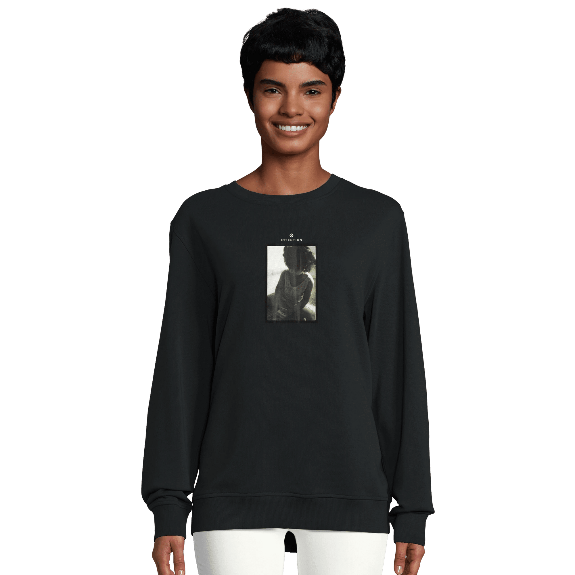 Sharing - "Little Secret" Sweatshirt Black XS 8