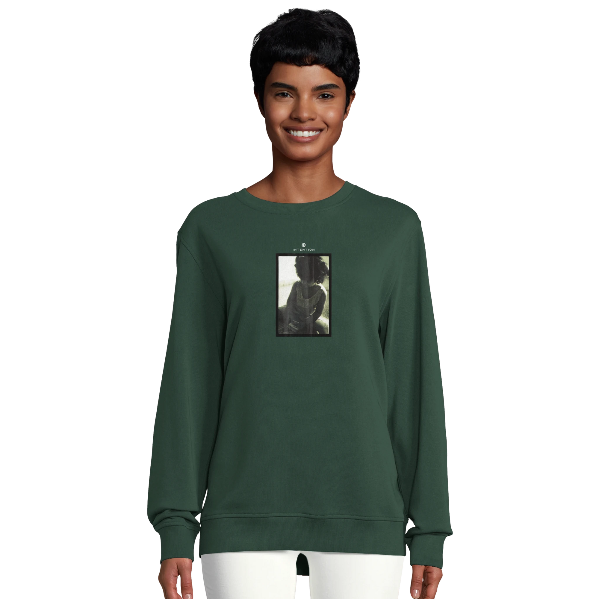 Sharing - "Little Secret" Sweatshirt Bottle Green XS 38