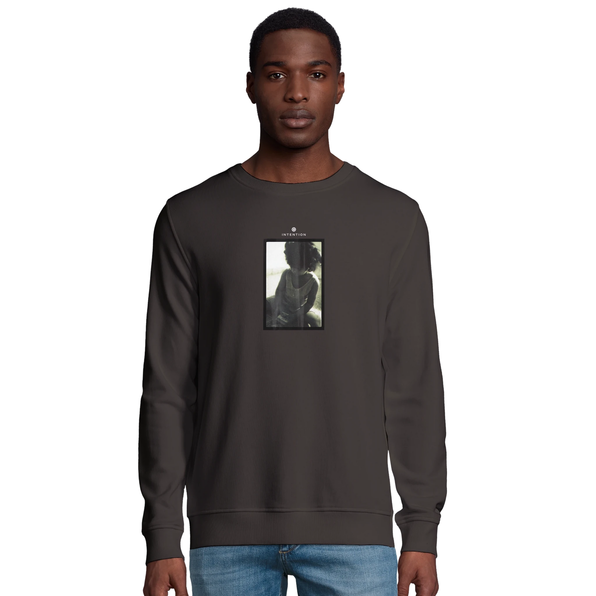 Sharing - "Little Secret" Sweatshirt deep charcoal grey XS 18