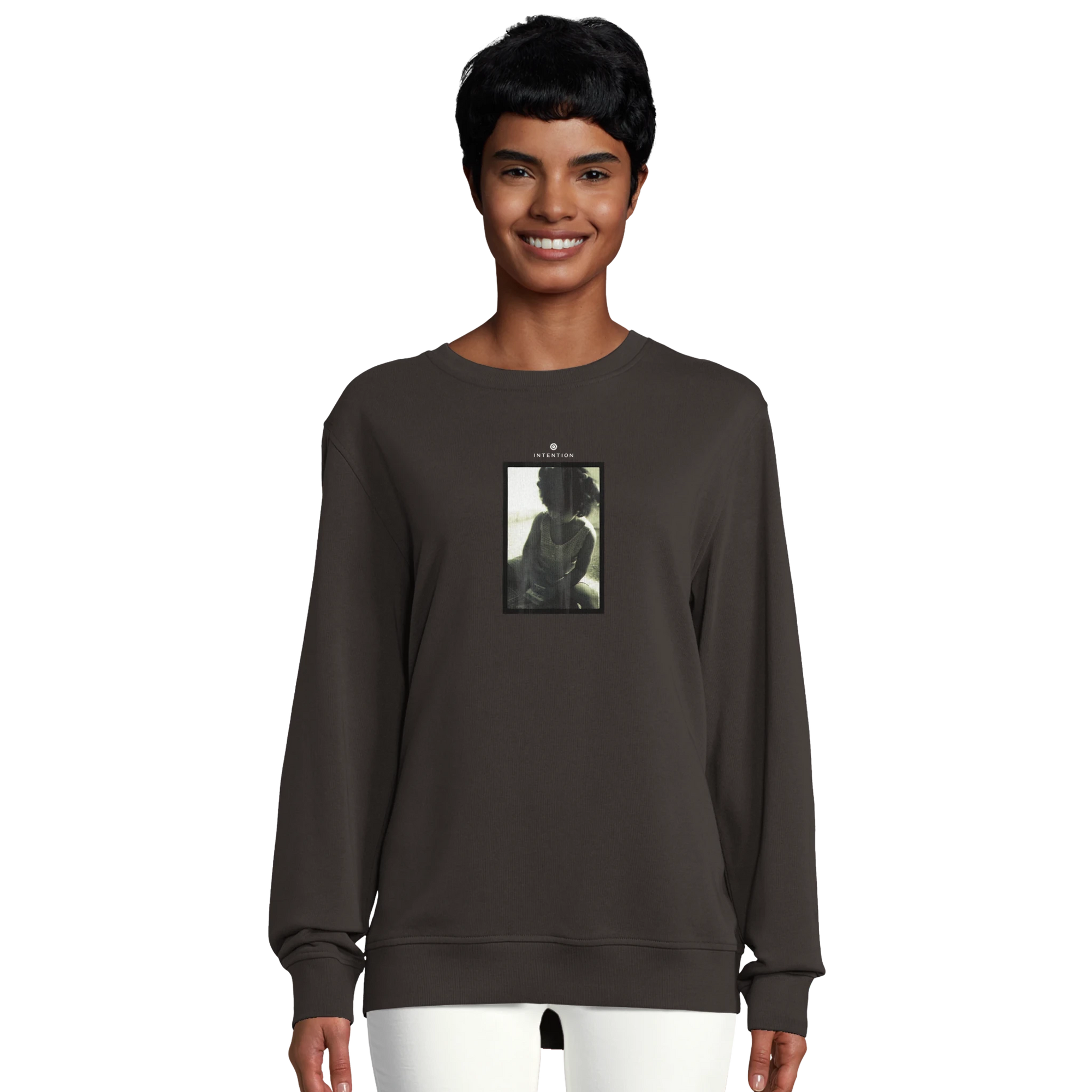 Sharing - "Little Secret" Sweatshirt deep charcoal grey XS 20