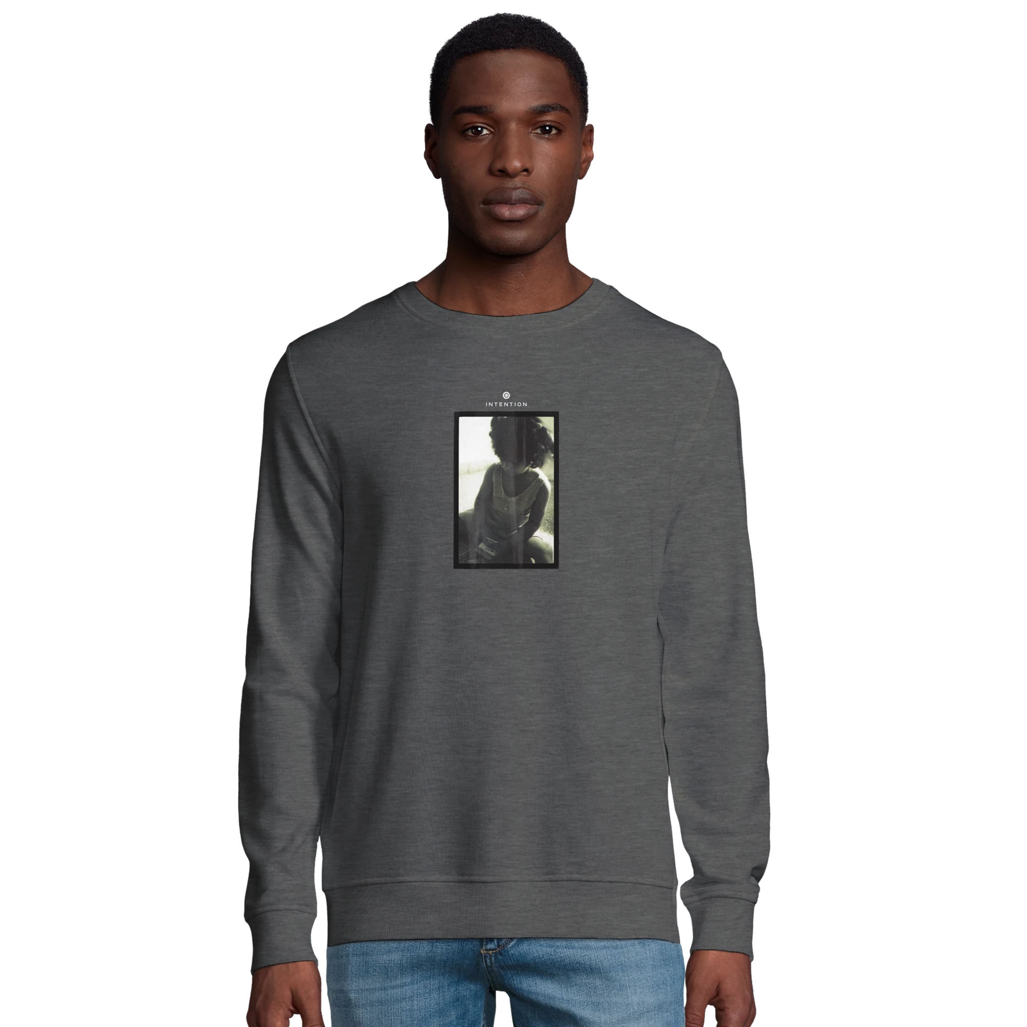 Sharing - "Little Secret" Sweatshirt Grey Melange XS 42