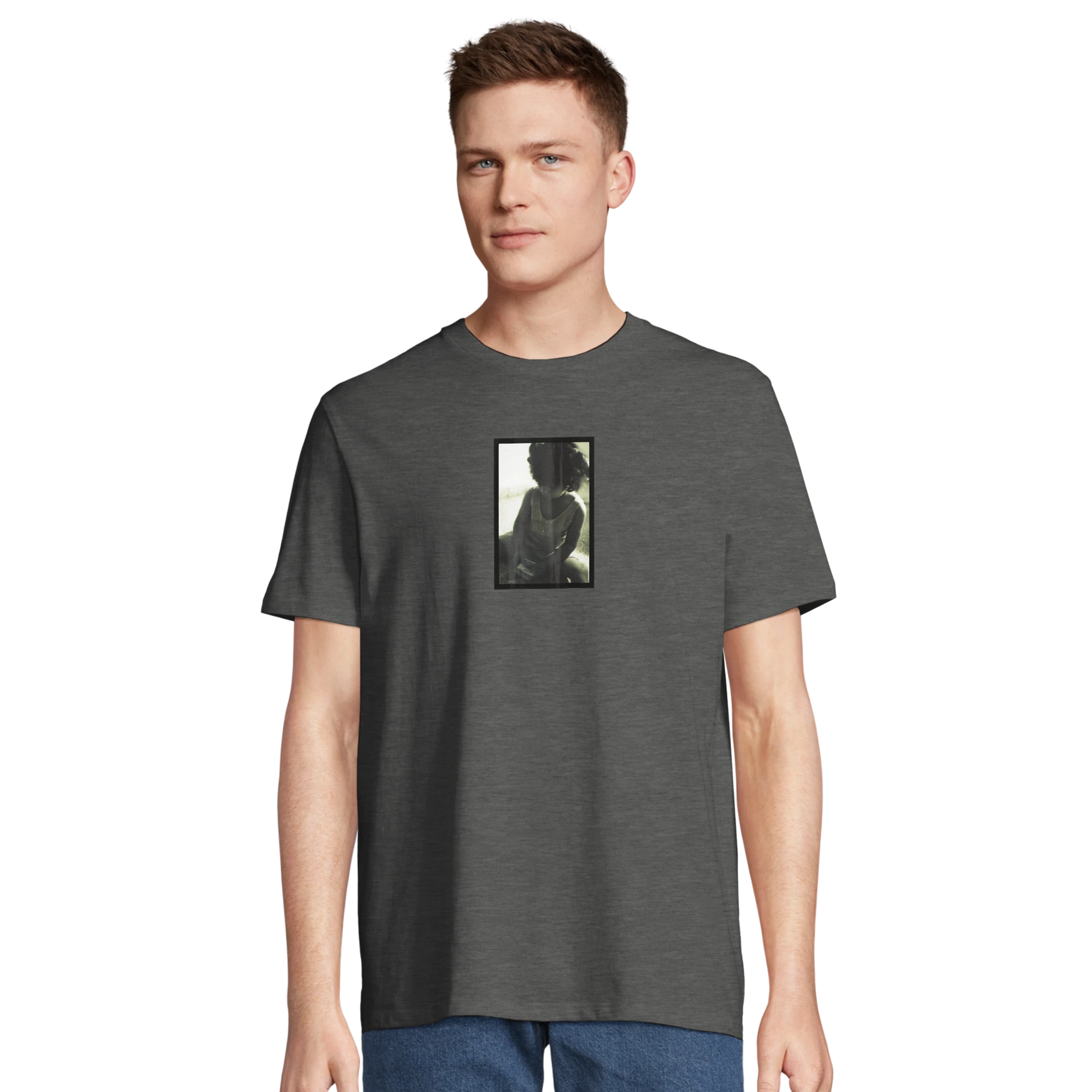 Sharing - "Little Secret" T-shirt Grey Melange XS 4
