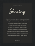 Sharing Word of Intention Framed print 13x18 cm / 5x7″ Black frame Carbon paper