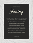 Sharing Word of Intention Framed print 13x18 cm / 5x7″ White frame Carbon paper