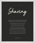 Sharing Word of Intention Framed print 40x50 cm / 16x20″ White frame Carbon paper