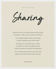 Sharing Word of Intention Framed print 40x50 cm / 16x20″ White frame Linen paper