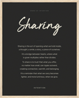 Sharing Word of Intention Framed print 40x50 cm / 16x20″ Wood frame Carbon paper