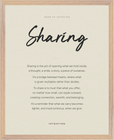 Sharing Word of Intention Framed print 40x50 cm / 16x20″ Wood frame Linen paper