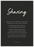 Sharing Word of Intention Framed print 50x70 cm / 20x28″ White frame Carbon paper