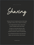 Sharing Word of Intention Framed print 60x80 cm / 24x32″ Black frame Carbon paper