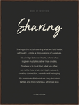 Sharing Word of Intention Framed print 60x80 cm / 24x32″ Dark wood frame Carbon paper