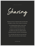 Sharing Word of Intention Framed print 60x80 cm / 24x32″ White frame Carbon paper