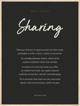 Sharing Word of Intention Framed print 60x80 cm / 24x32″ Wood frame Carbon paper