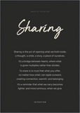 Sharing Word of Intention Framed print 70x100 cm / 28x40″ Black frame Carbon paper