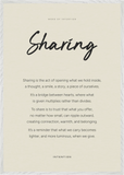 Sharing Word of Intention Framed print 70x100 cm / 28x40″ White frame Linen paper