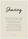 Sharing Word of Intention Framed print A1 (59.4 x 84.1  cm) White frame Linen paper