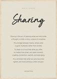 Sharing Word of Intention Framed print A1 (59.4 x 84.1  cm) Wood frame Linen paper