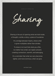 Sharing Word of Intention Framed print A2 (42 x 59.4  cm) White frame Carbon paper