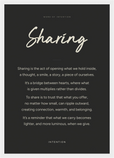 Sharing Word of Intention Framed print A3 (29.7 x 42  cm) White frame Carbon paper