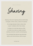 Sharing Word of Intention Framed print A3 (29.7 x 42  cm) White frame Linen paper
