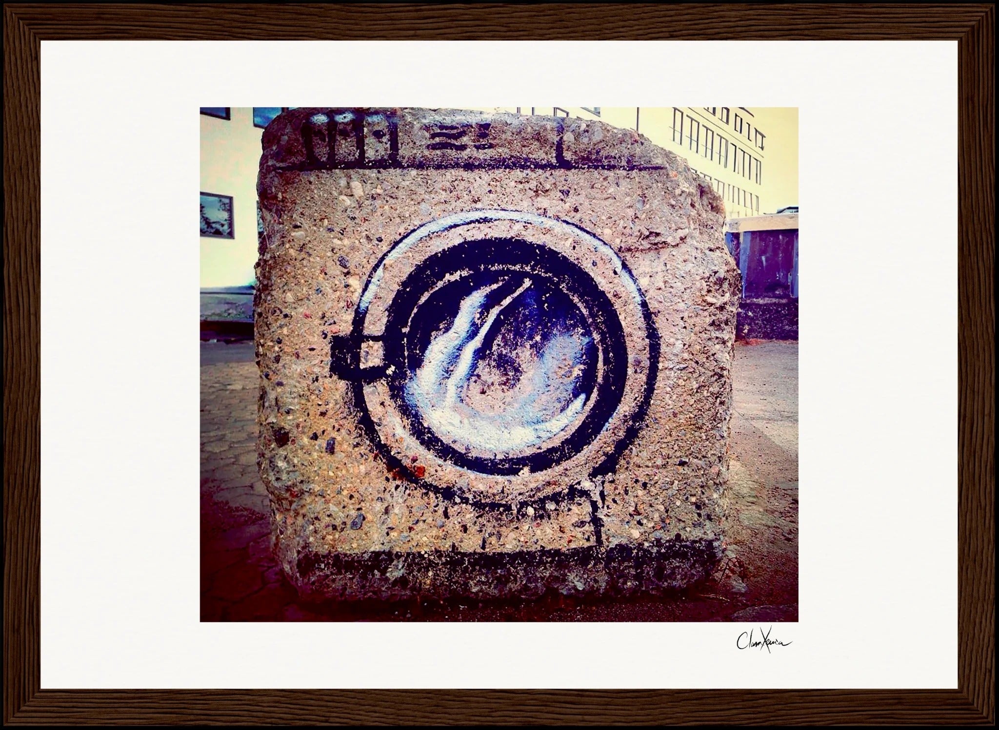Wash It Framed print 21x29.7 cm / 8x12" Dark wood frame