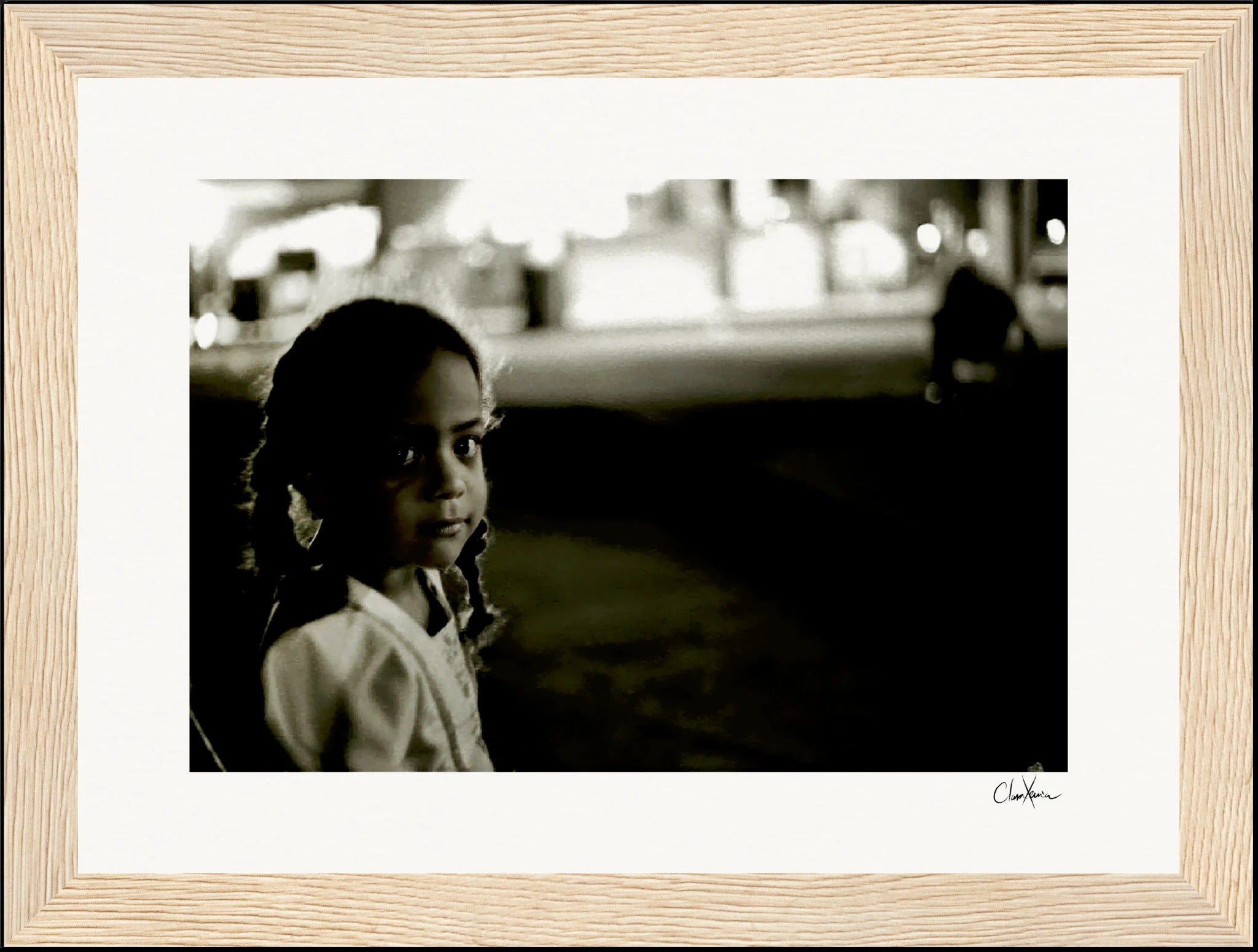 Cuba Girl Framed print 27x35 cm / 11x14″ Wood frame