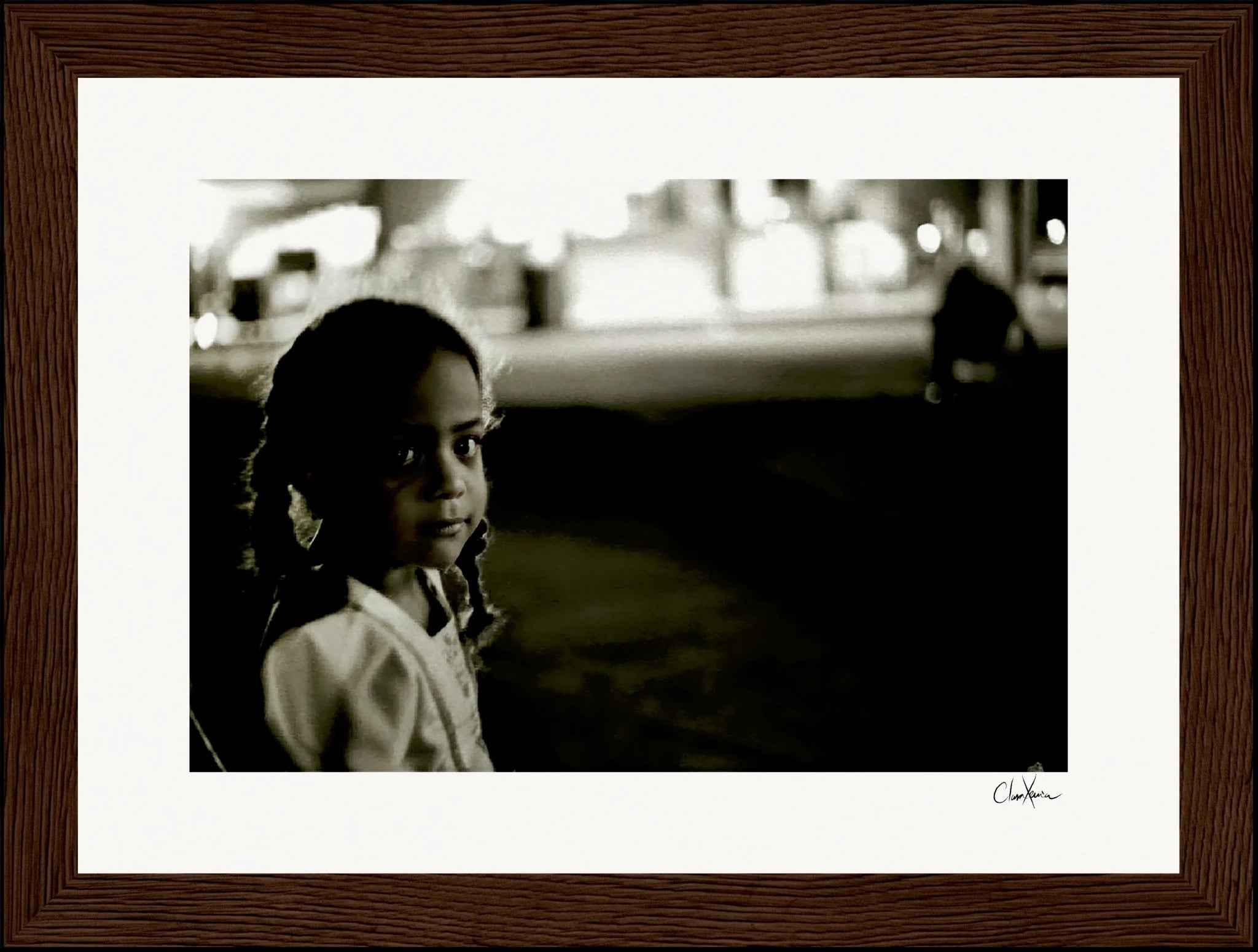 Cuba Girl Framed print 30x45 cm / 12x18″ Black frame