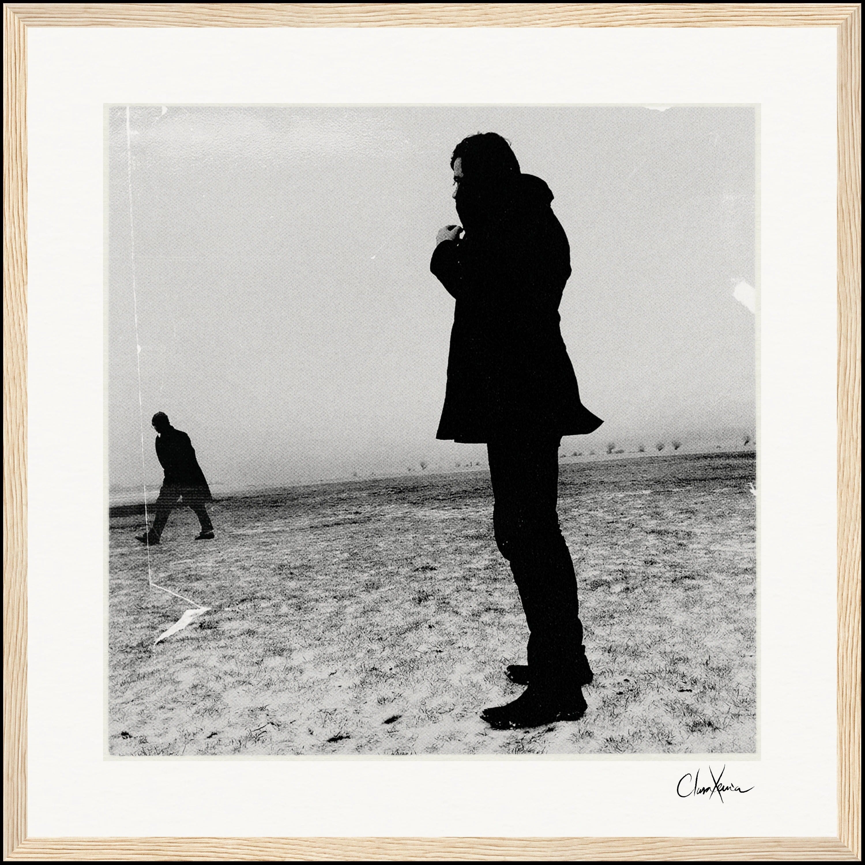 The Space We Share Framed print 40x40 cm / 16x16″ Wood frame