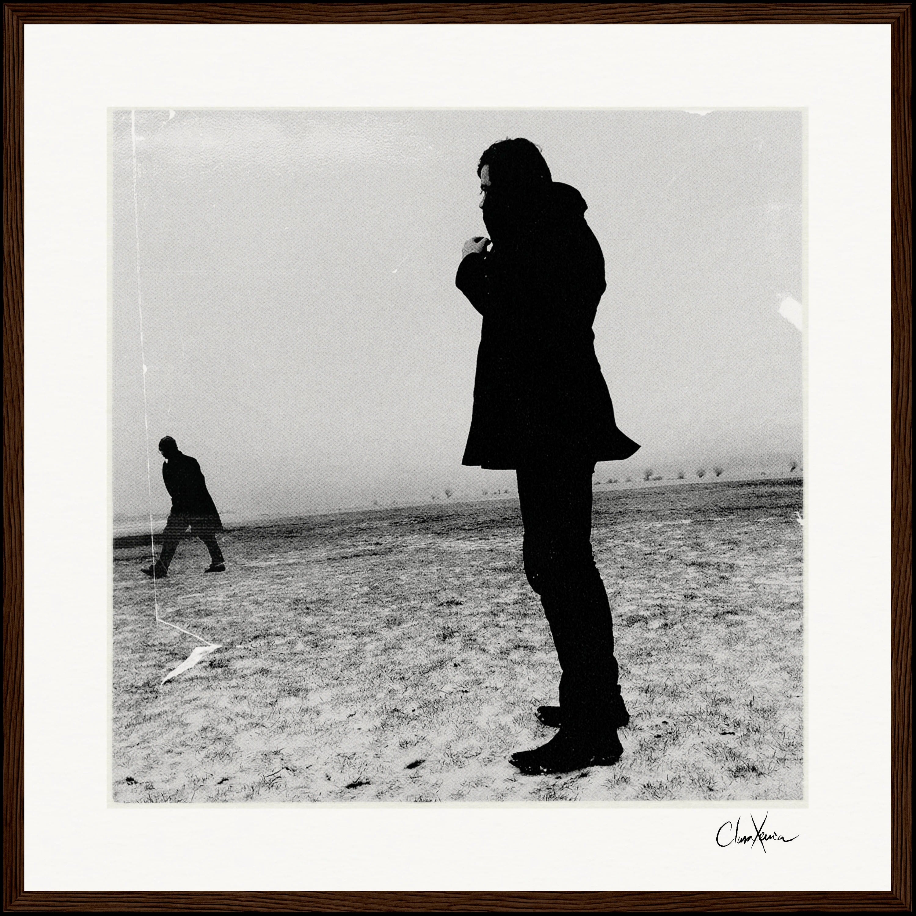 The Space We Share Framed print 50x50 cm / 20x20″ Dark wood frame