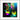 Dancing in Colours Framed print 50x50 cm / 20x20″ White frame