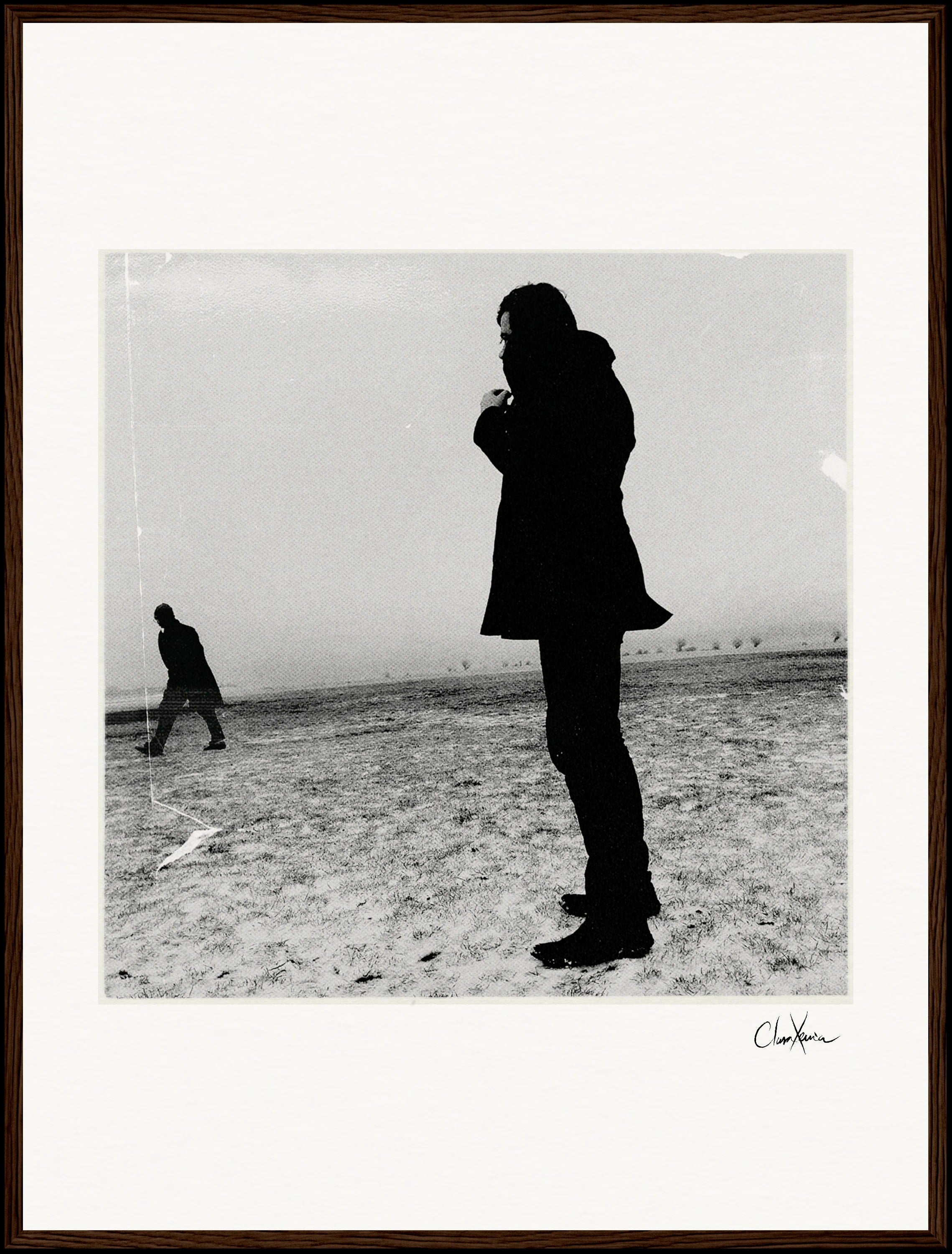 The Space We Share Framed print 60x80 cm / 24x32″ Dark wood frame
