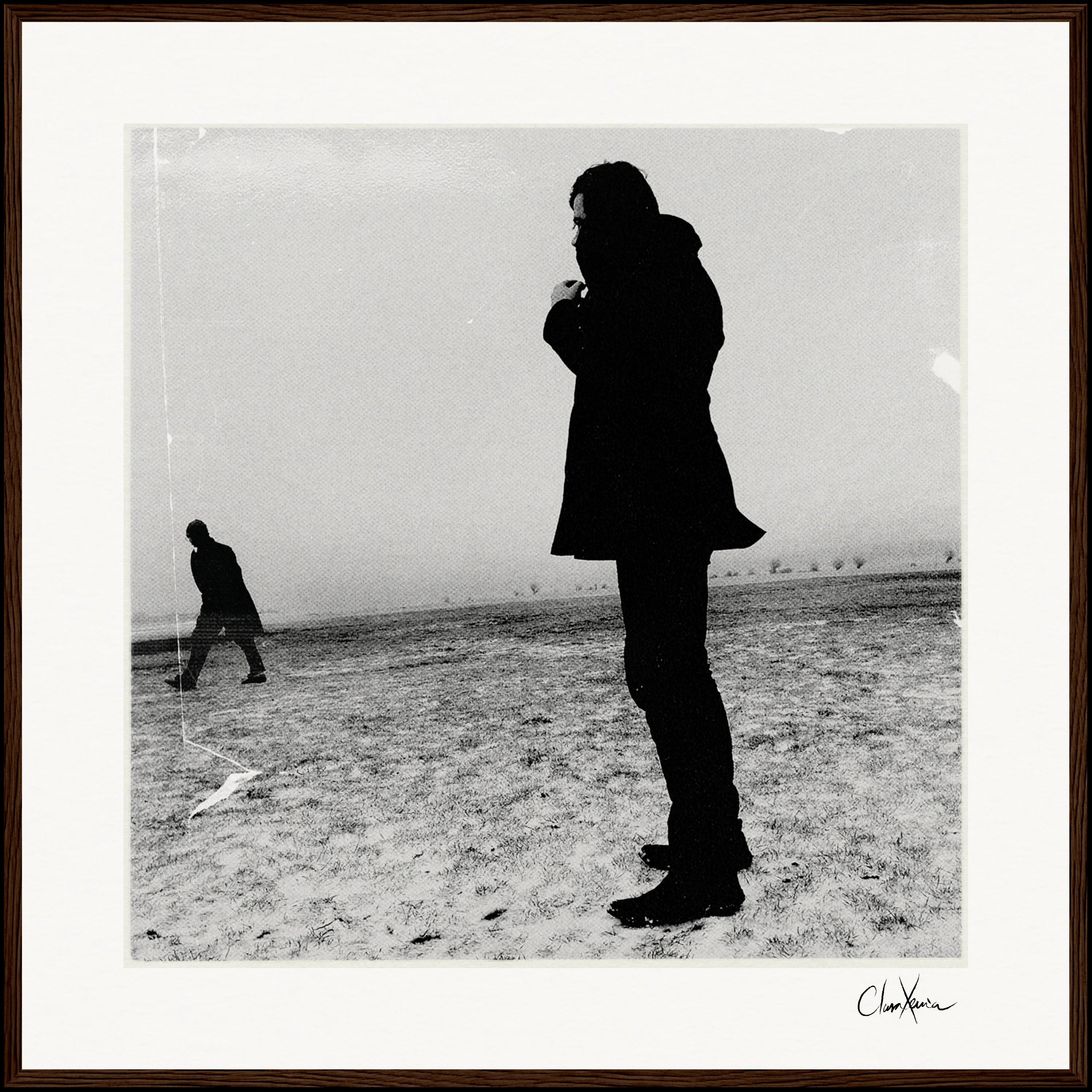 The Space We Share Framed print 70x70 cm / 28x28″ Dark wood frame