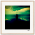Emerald Storms Framed print 70x70 cm / 28x28″ Wood frame