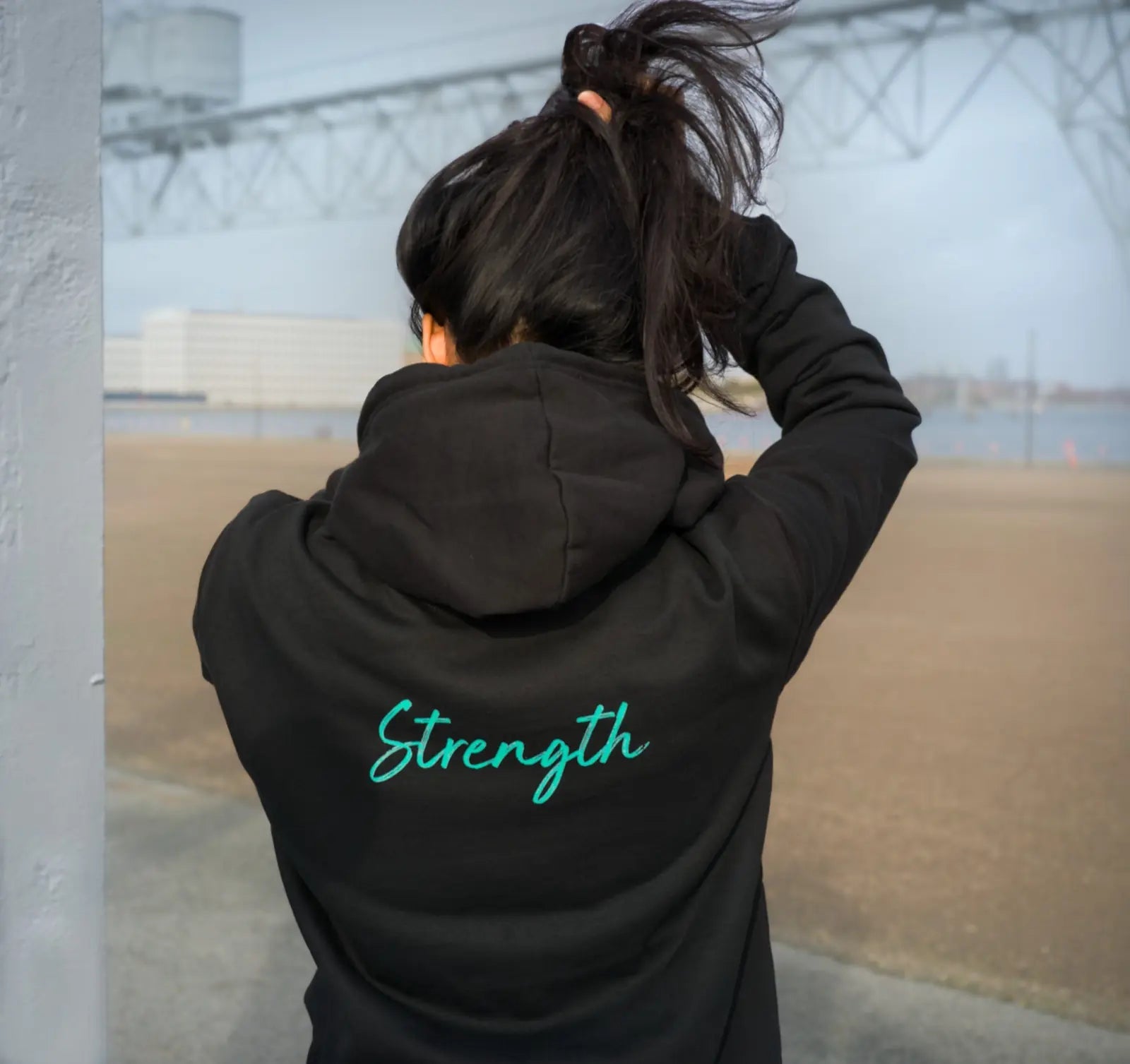 Strength - "Misty Mind" Hoodie Black XS 5