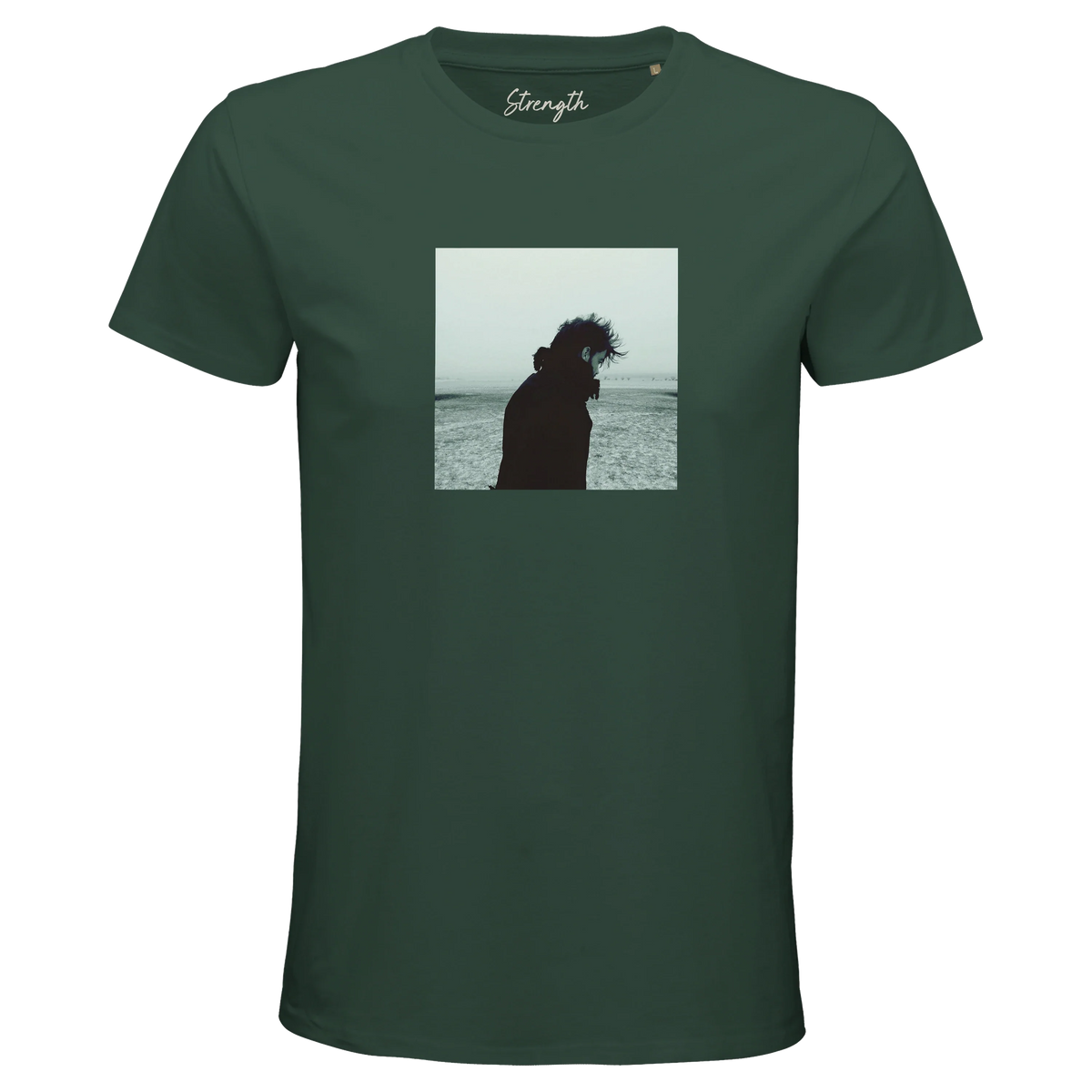 Strength - "Misty Mind" T-shirt Bottle Green 1