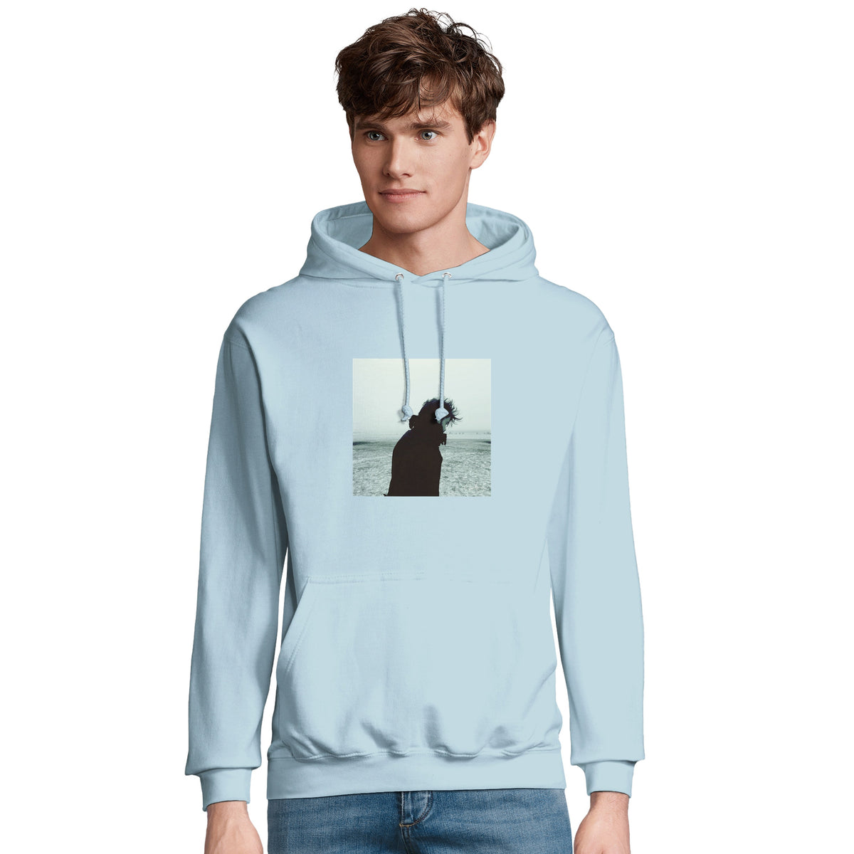 Strength - "Misty Mind" Hoodie creamy blue 4