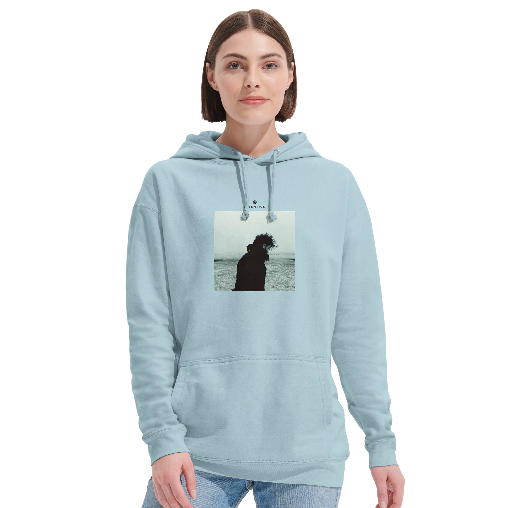 Strength - "Misty Mind" Hoodie creamy blue 5