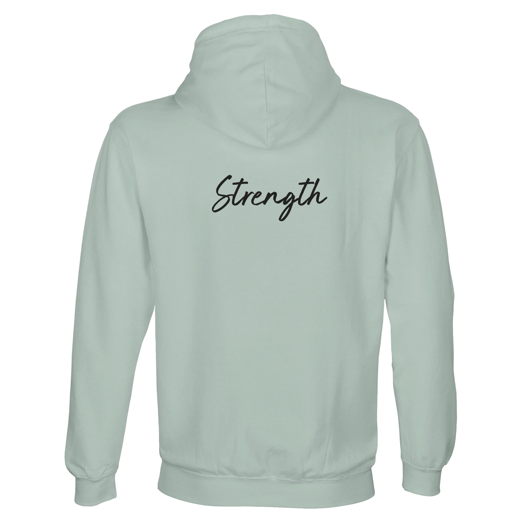 Strength - "Misty Mind" Hoodie creamy green 2