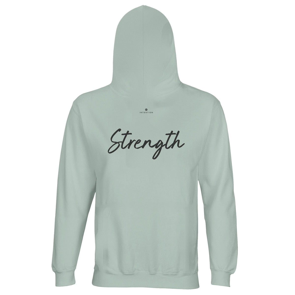Strength - "Misty Mind" Hoodie creamy green 3