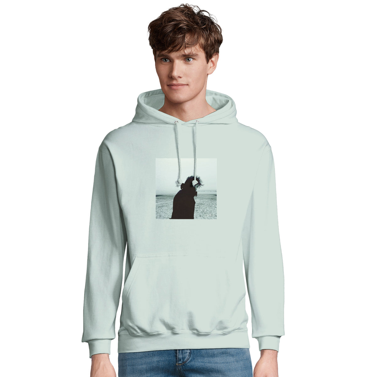 Strength - "Misty Mind" Hoodie creamy green 4