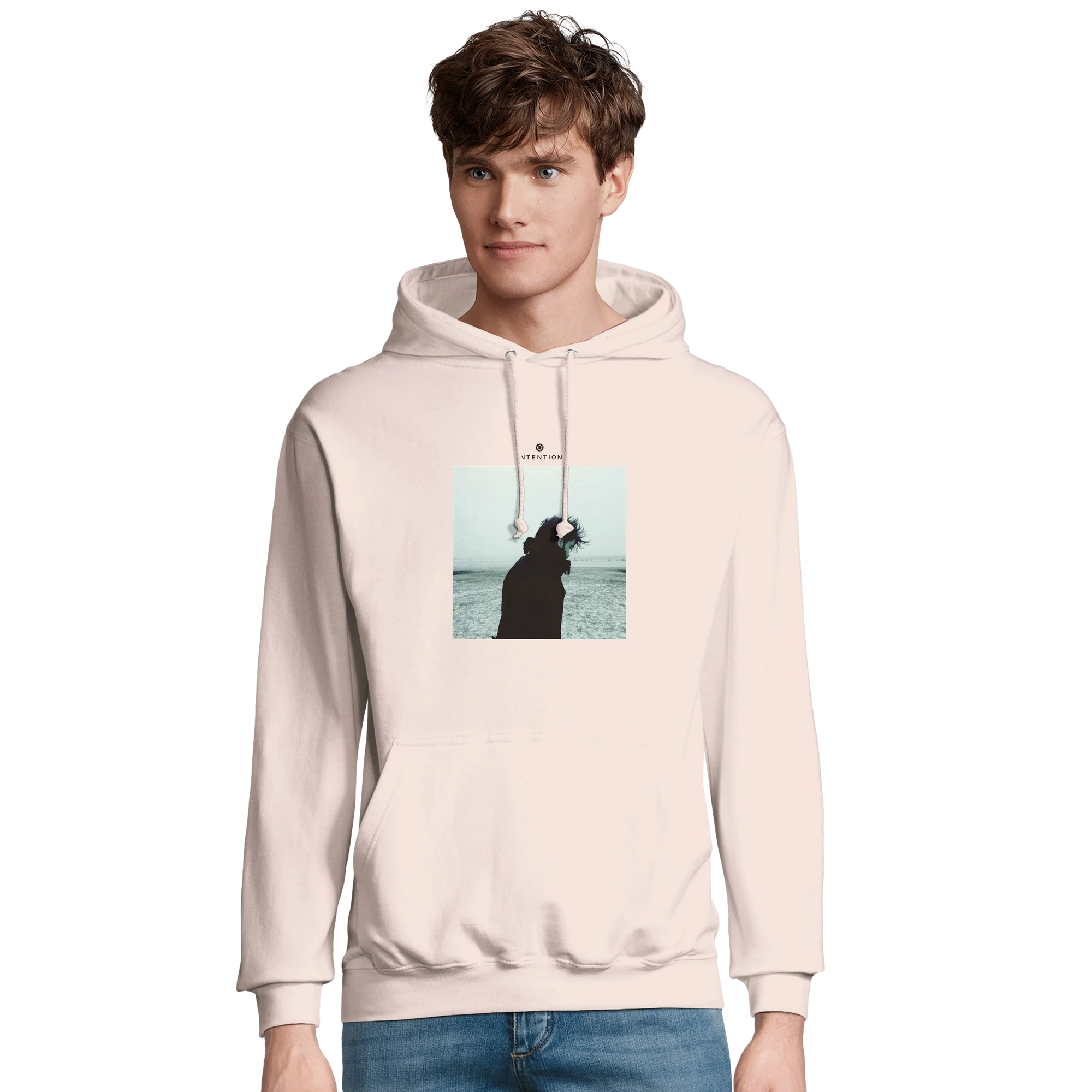 Strength - "Misty Mind" Hoodie creamy pink 3